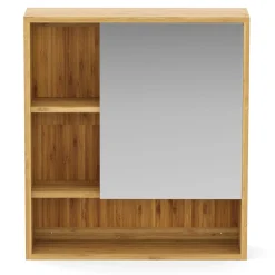 Spiegelschrank Badezimmer Bambus AURA 56 x 16 x 61 cm natur