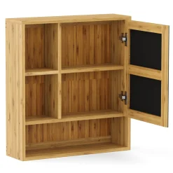 Spiegelschrank Badezimmer Bambus AURA 56 x 16 x 61 cm natur