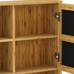 Spiegelschrank Badezimmer Bambus AURA 56 x 16 x 61 cm natur