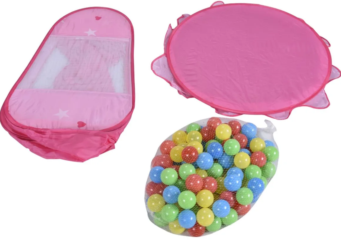 Spielzelt Bällebad pink
