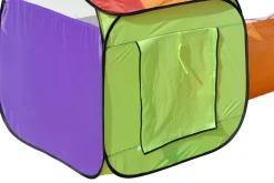 Spielzelt mit Tunnel bunt