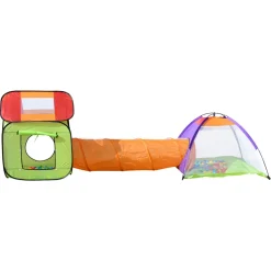 Spielzelt mit Tunnel bunt