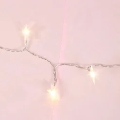 Spielzelt Schloss mit Lichterkette rosa