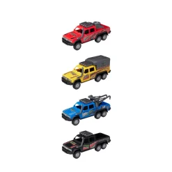 Spielzeugauto Set Pick-Up 4-teilig bunt