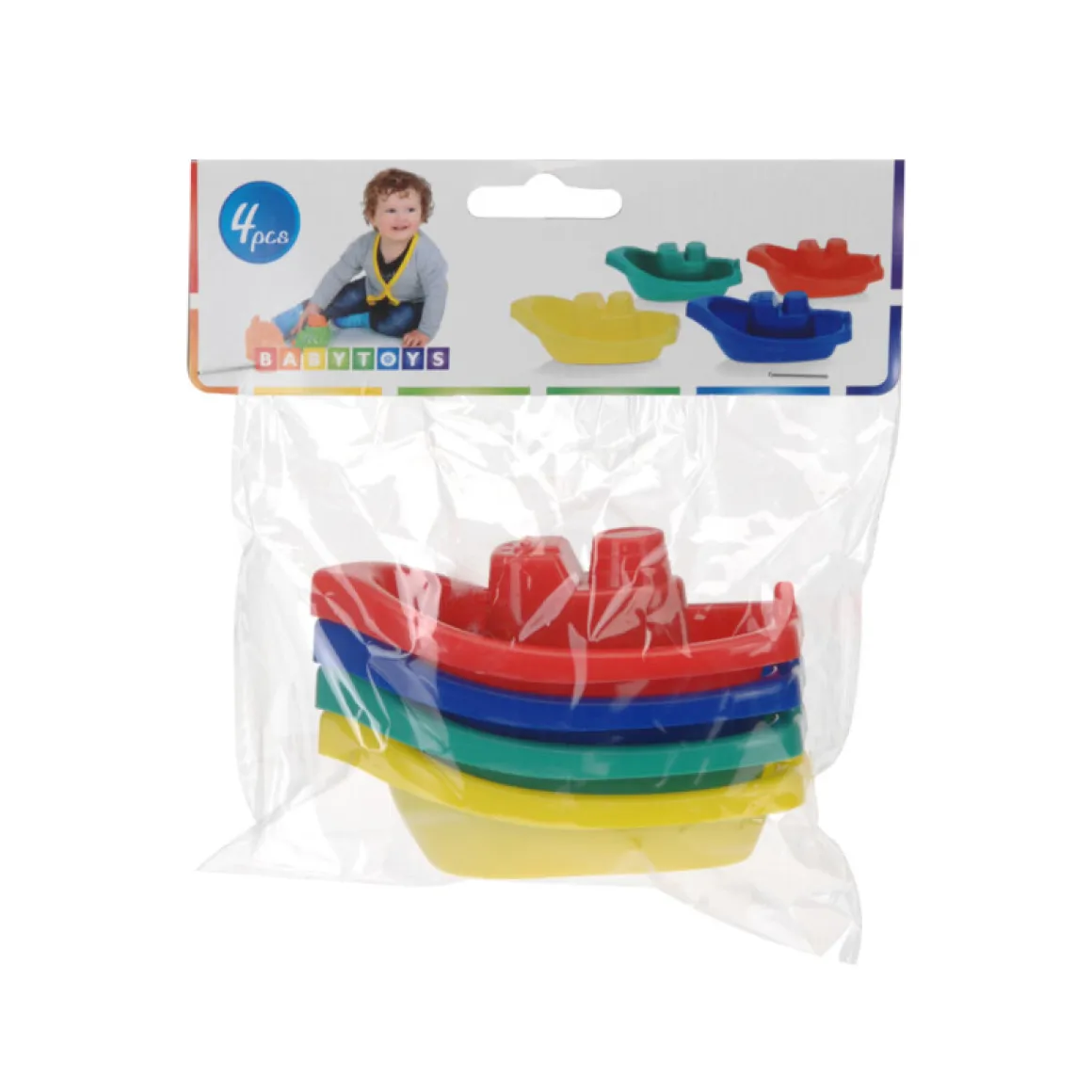 Spielzeug Badeboot 4er Set
