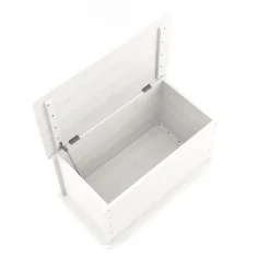 Spielzeugkiste Holz 73 x 40 x 43 cm weiss
