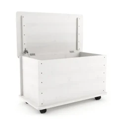 Spielzeugkiste Holz 73 x 40 x 43 cm weiss