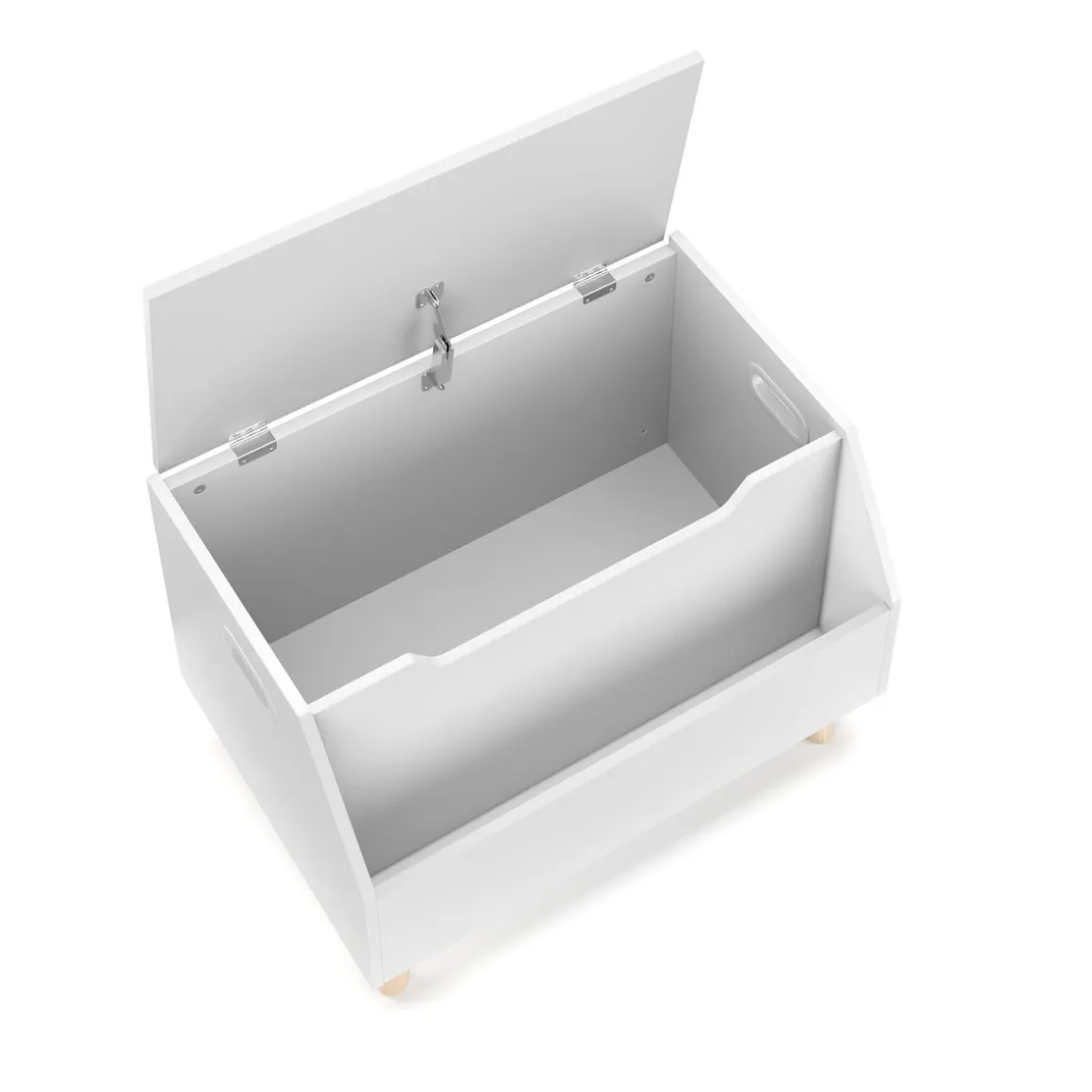 Spielzeugkiste mit Frontablage 60 x 40 x 43 cm weiss