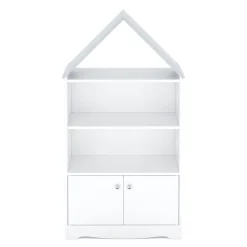 Spielzeugregal Haus DREAMYSTAR 62 x 115 cm weiss/grau