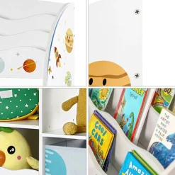 Spielzeugregal Kinderzimmer TINO weiss
