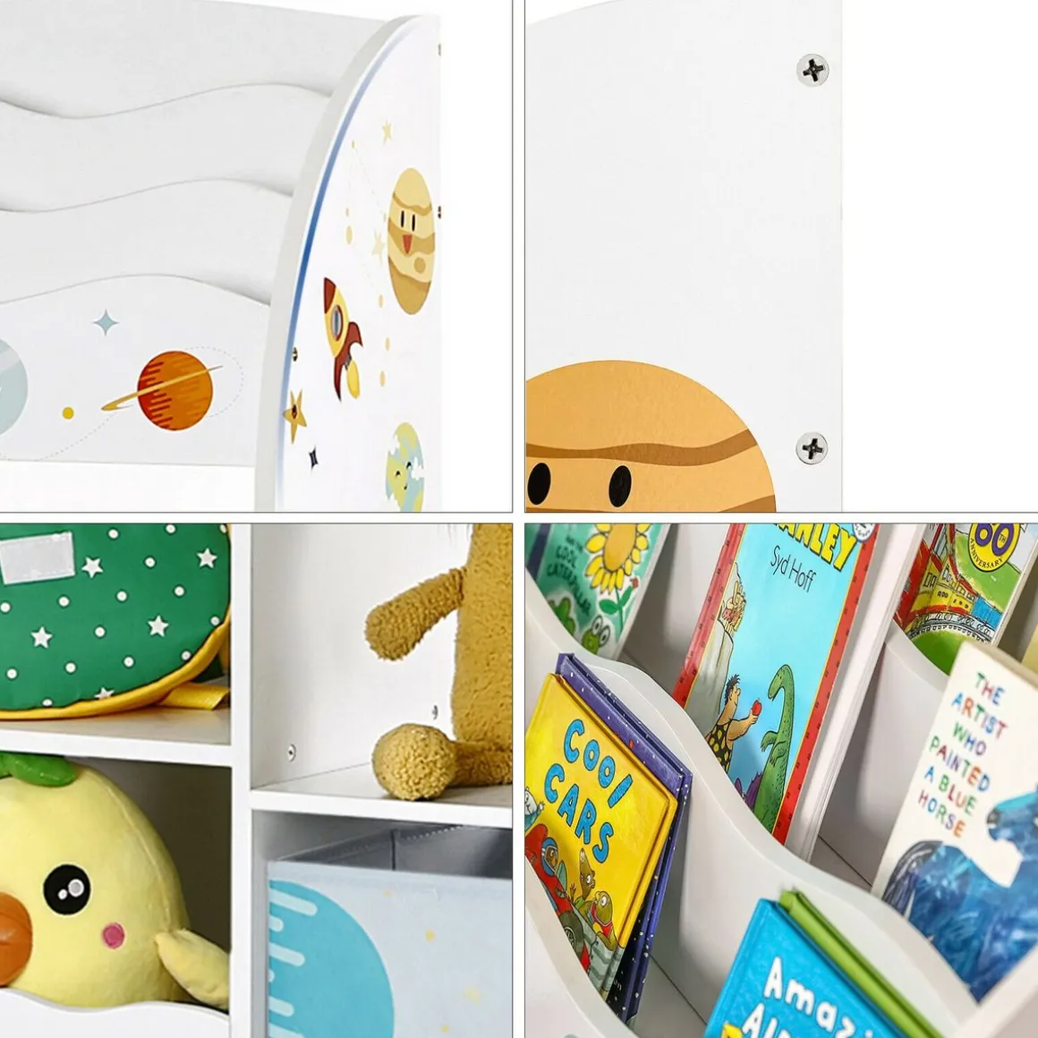 Spielzeugregal Kinderzimmer TINO weiss