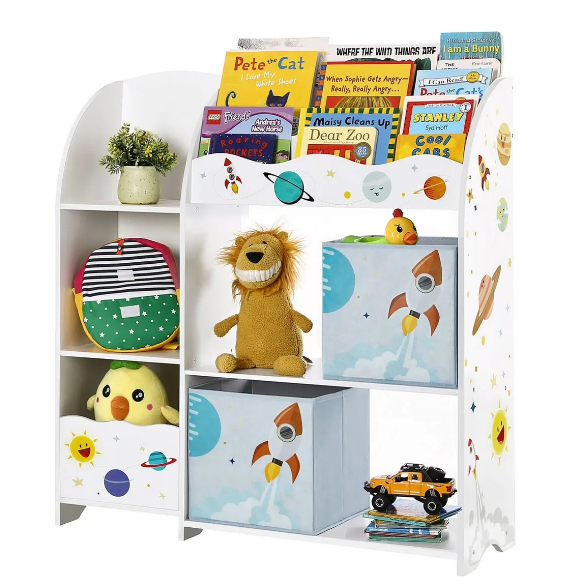 Spielzeugregal Kinderzimmer TINO weiss