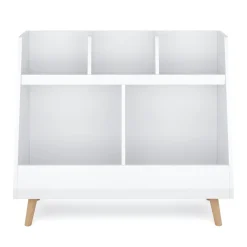 Spielzeugregal Kinderzimmer NORDIC 86 x 78 cm weiss/natur