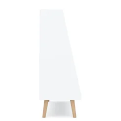 Spielzeugregal Kinderzimmer NORDIC 86 x 78 cm weiss/natur