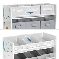 Spielzeugregal Kinderzimmer LILO weiss