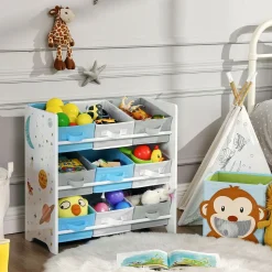 Spielzeugregal Kinderzimmer LILO weiss