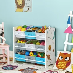 Spielzeugregal Kinderzimmer LILO weiss