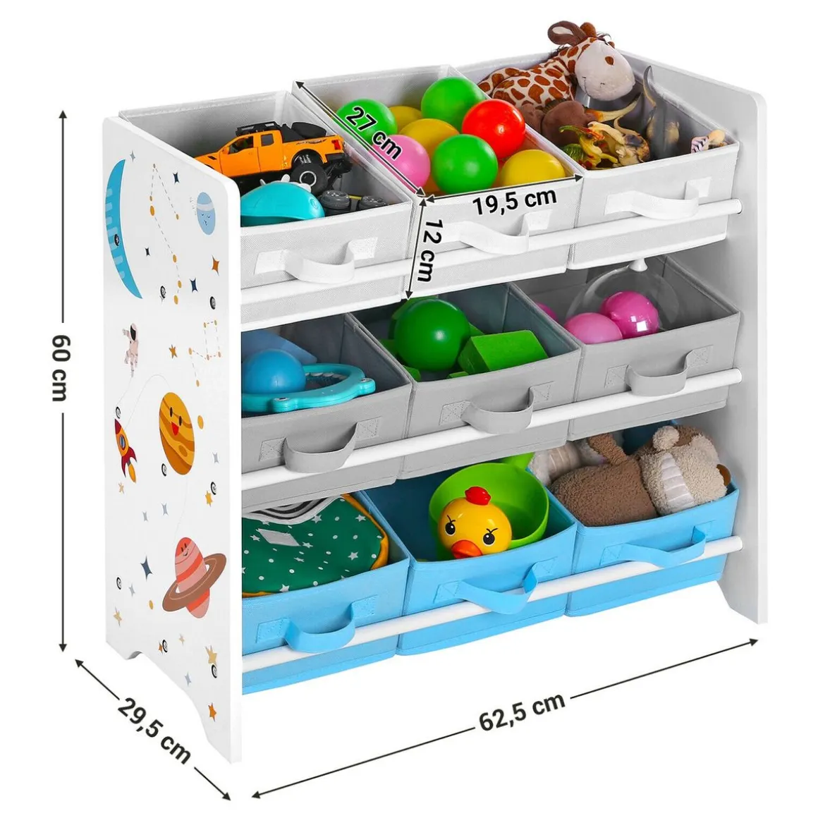 Spielzeugregal Kinderzimmer LILO weiss