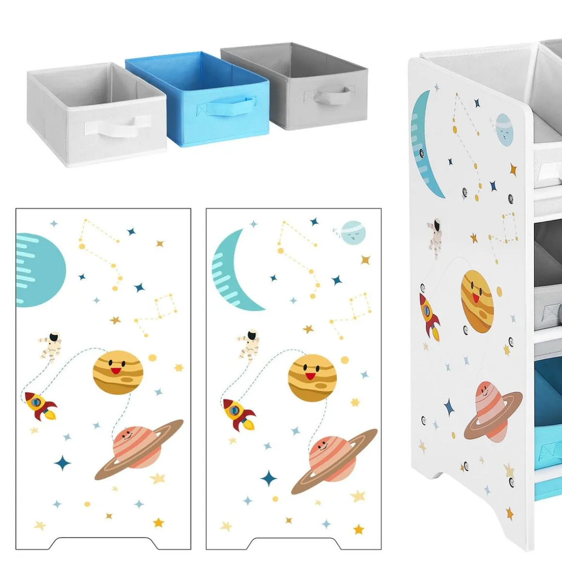 Spielzeugregal Kinderzimmer LILO weiss