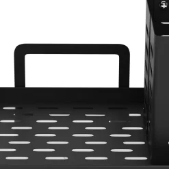 Spülbecken-Organizer Edelstahl 25 x 15 x 21 cm schwarz