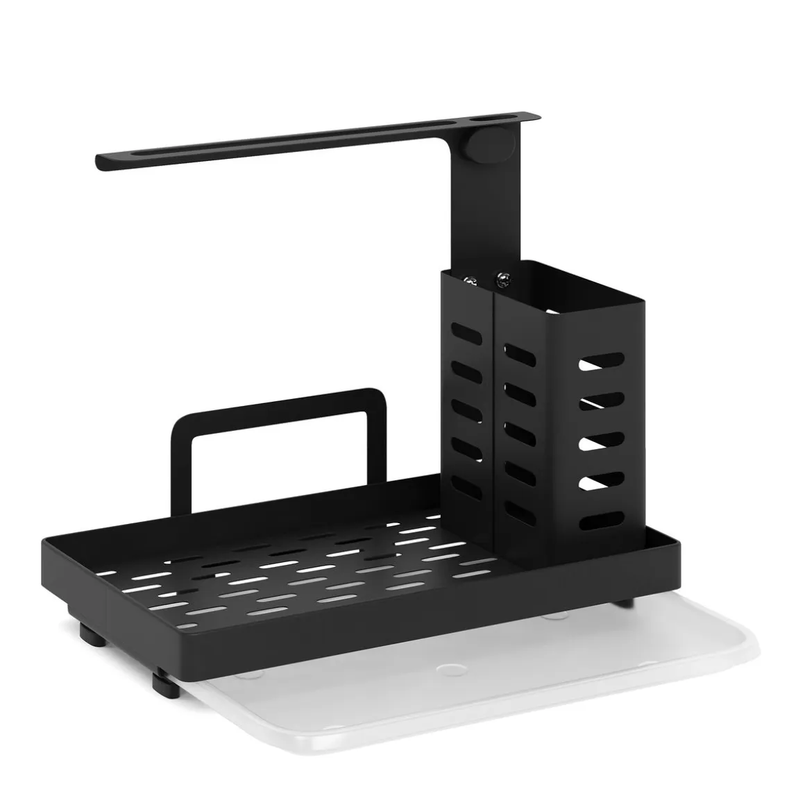 Spülbecken-Organizer Edelstahl 25 x 15 x 21 cm schwarz
