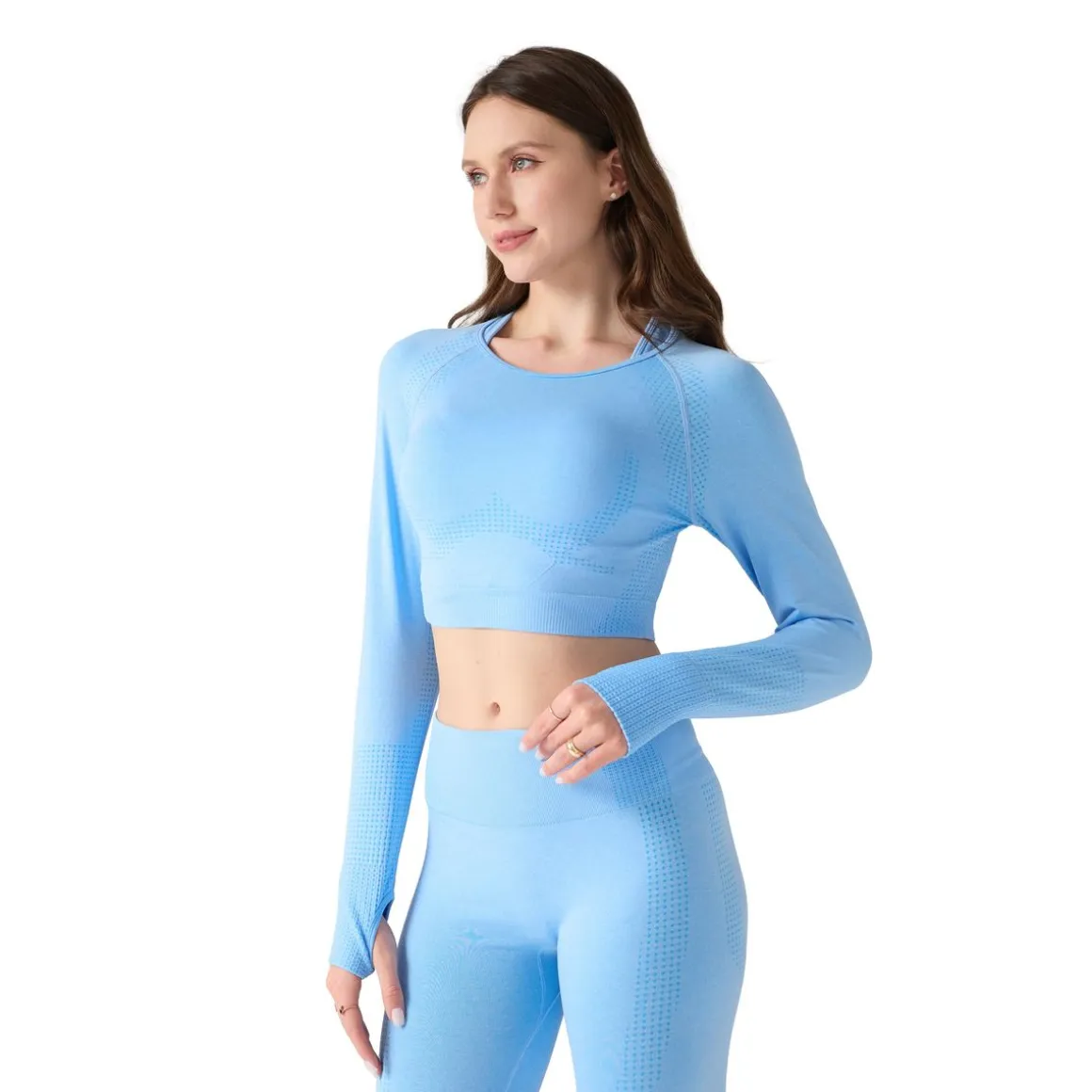 Sport Set Damen 3-teilig Grösse M blau
