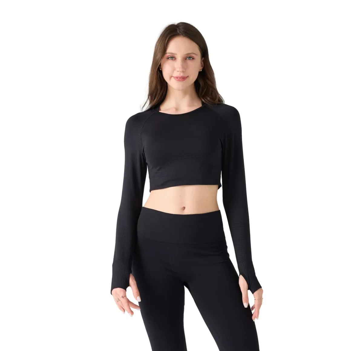Sport Set Damen 3-teilig Grösse M schwarz