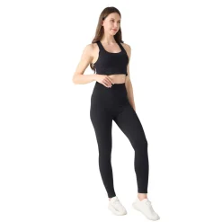 Sport Set Damen 3-teilig Grösse M schwarz