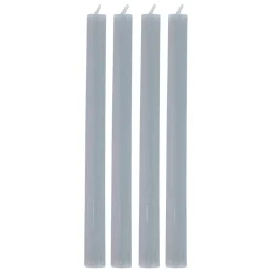 Stabkerze 26 cm 4er Set grau