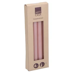 Stabkerze 26 cm 4er Set rosa