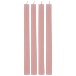 Stabkerze 26 cm 4er Set rosa