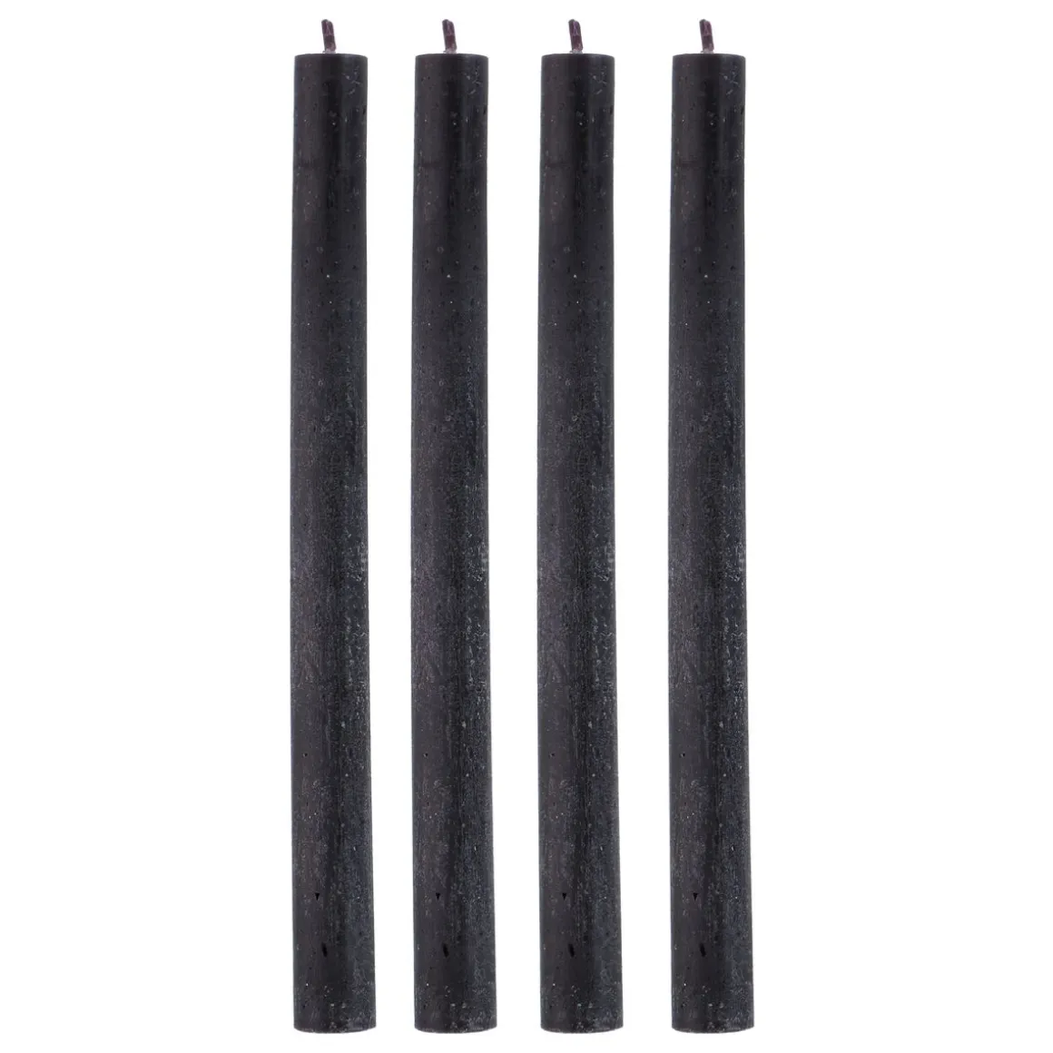 Stabkerze 26 cm 4er Set schwarz