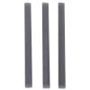 Stabkerze gerippt 25 cm 3er Set grau