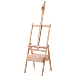 Staffelei Holz 150 - 190 cm mit Schublade