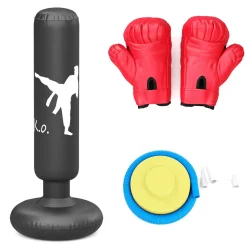 Standboxsack Set für Kinder 160 cm schwarz