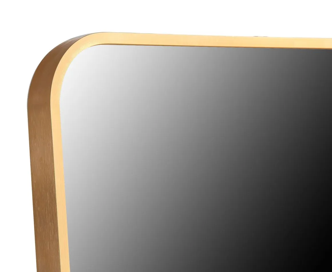 Standspiegel 48 x 160 cm gold