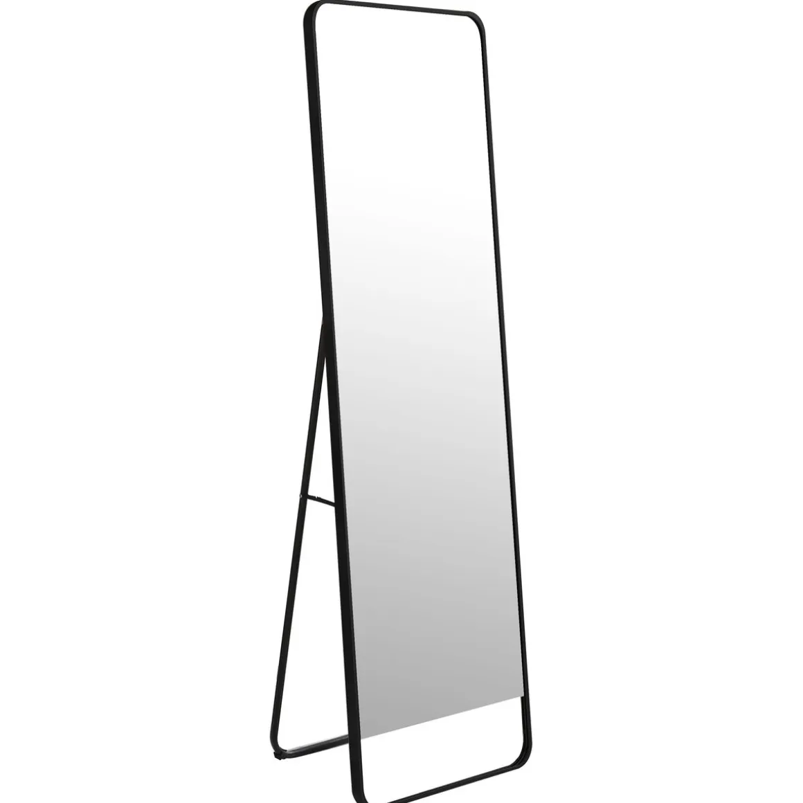 Standspiegel 48 x 160 cm schwarz