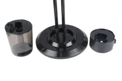 Standventilator mit Sprühnebel FOGGY schwarz