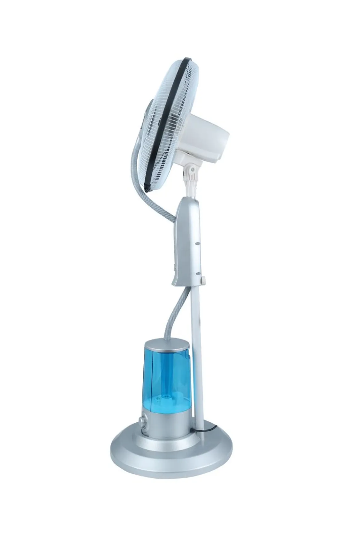Standventilator mit Sprühnebel FOGGY silber