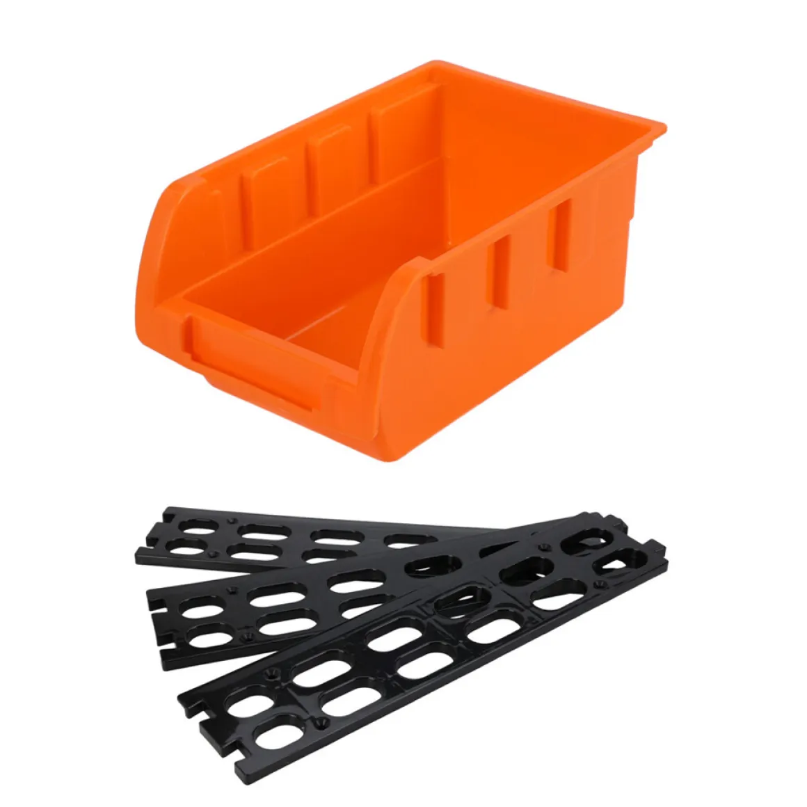 Stapelbox Set 11-teilig orange/schwarz