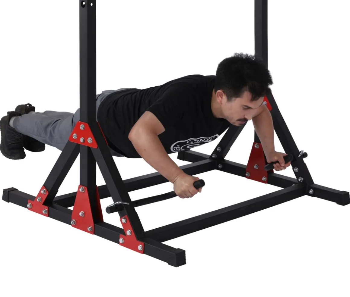 Stationäre Klimmzugstange mit Dip Station KRONOS 150 kg