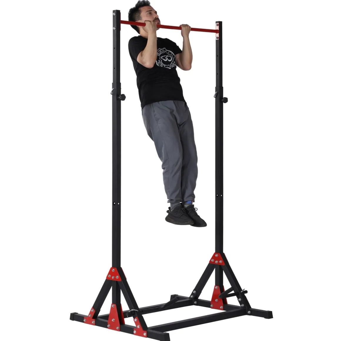 Stationäre Klimmzugstange mit Dip Station KRONOS 150 kg