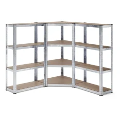 Steckregal Eckregal 3-teilig 160 cm