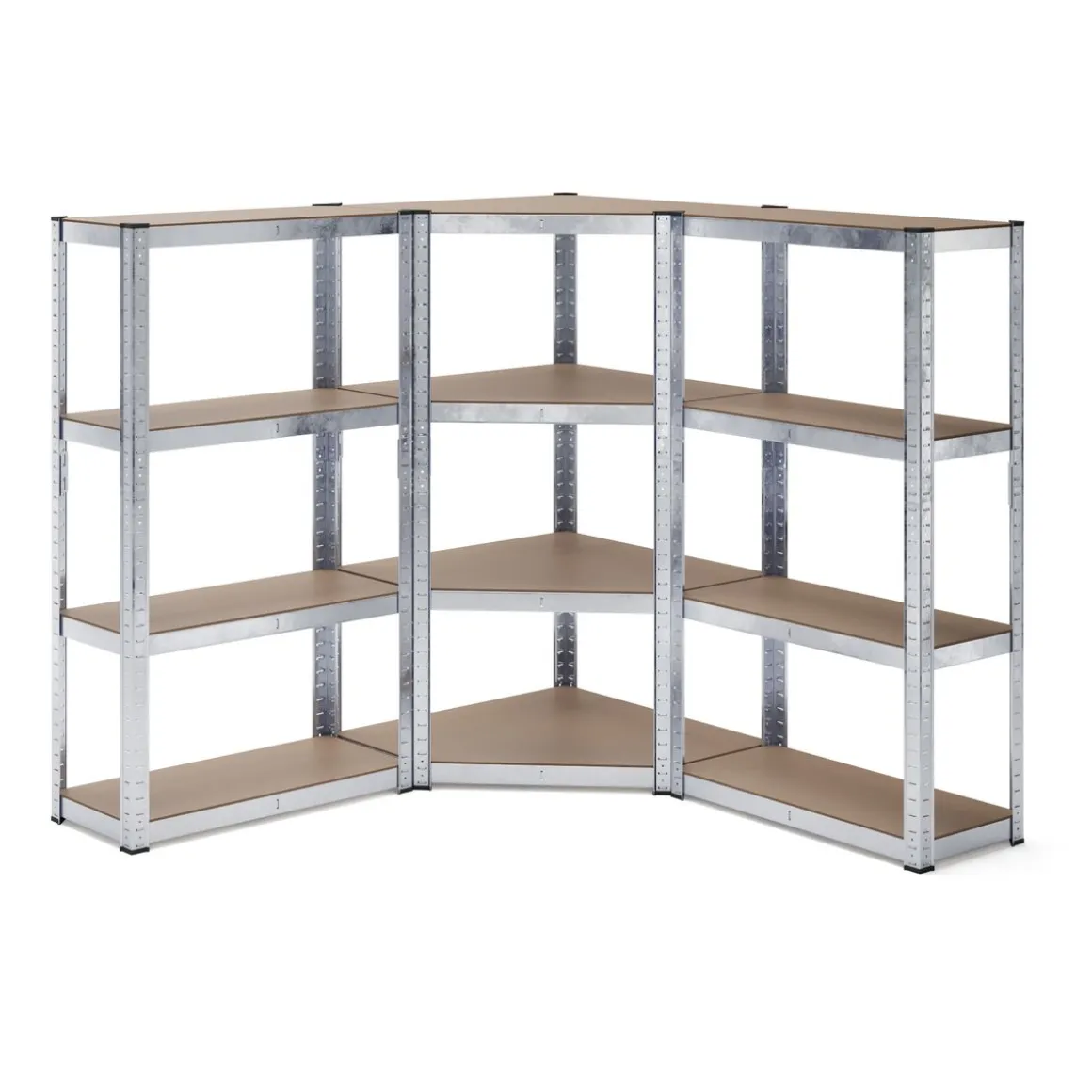 Steckregal Eckregal 3-teilig 160 cm