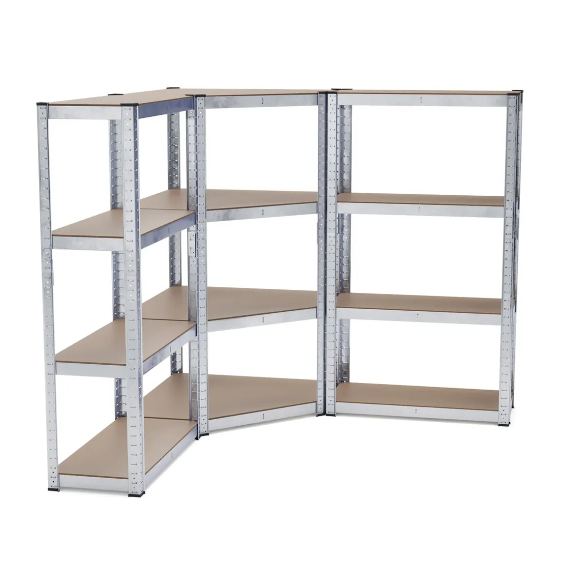 Steckregal Eckregal 3-teilig 160 cm