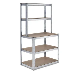 Steckregal mit Werkbank 100 x 60 x 180 cm