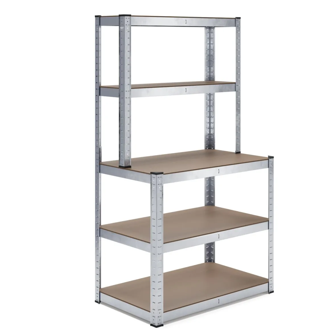 Steckregal mit Werkbank 100 x 60 x 180 cm