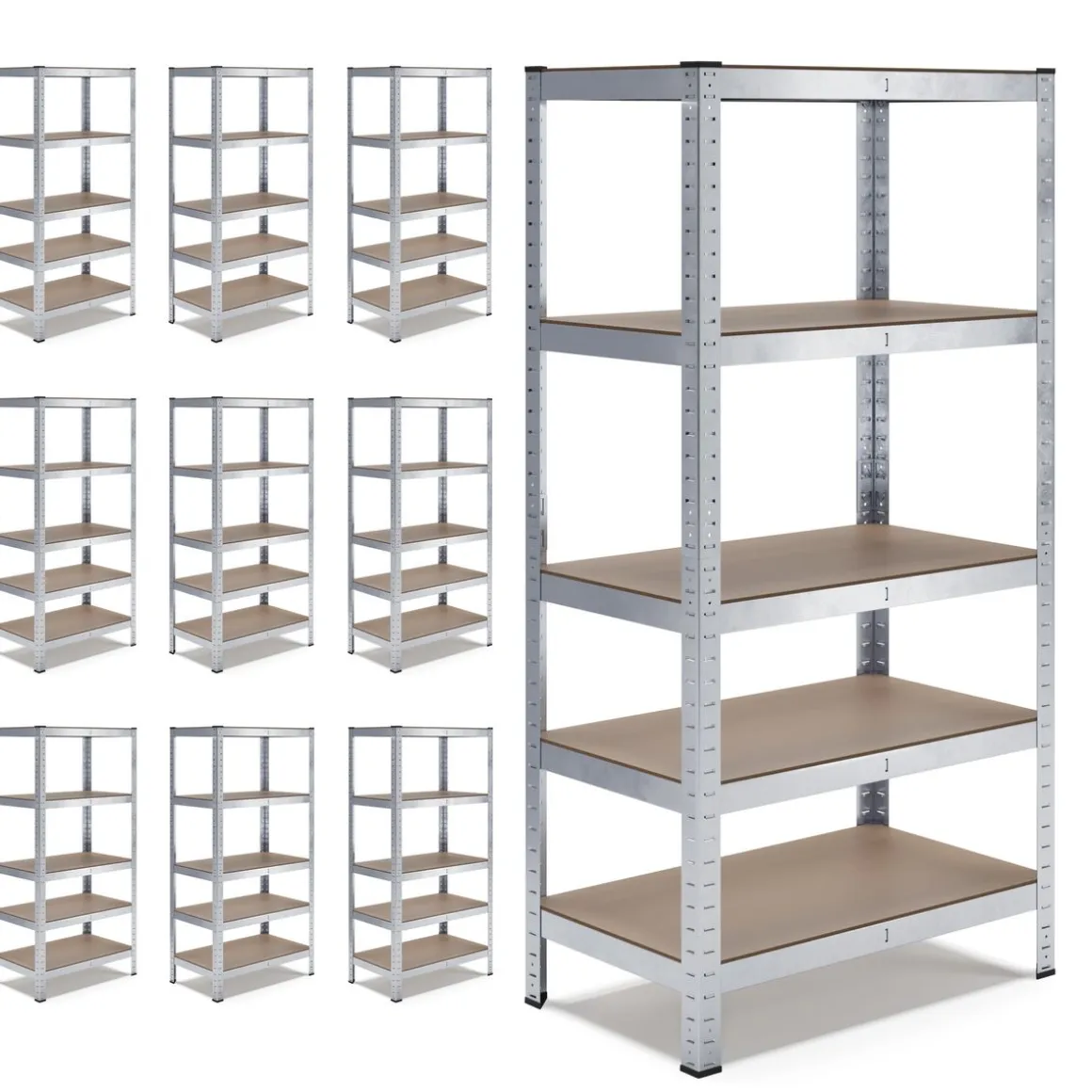 Steckregal 90 x 30 x 180 cm 10er Set