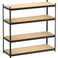 Steckregal 180 x 60 x 180 cm schwarz/braun