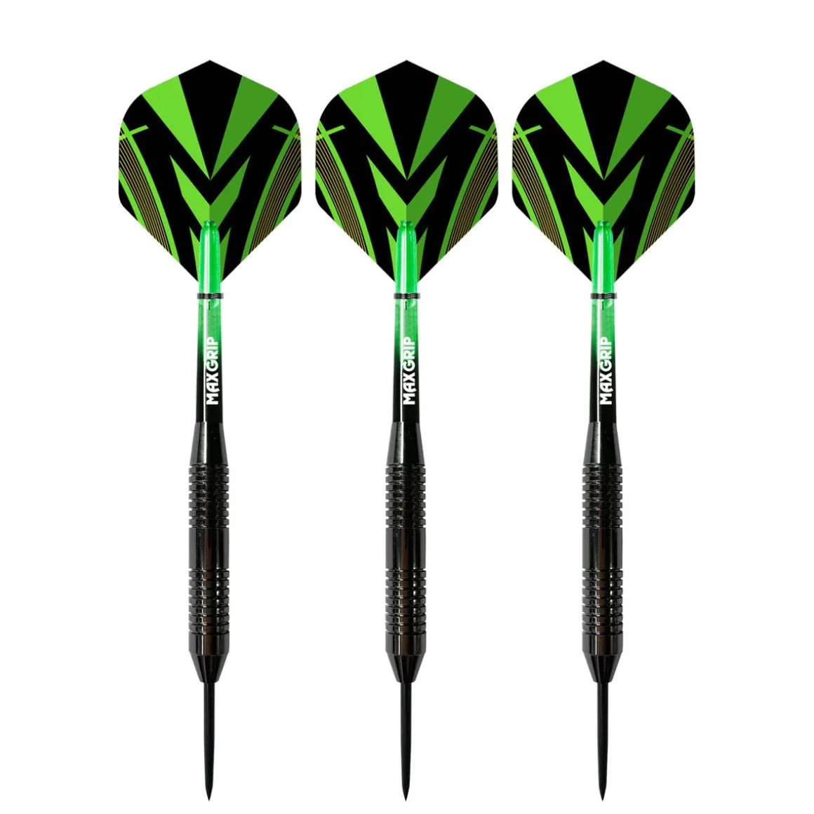 Steeldart 20 g 3er Set schwarz/grün